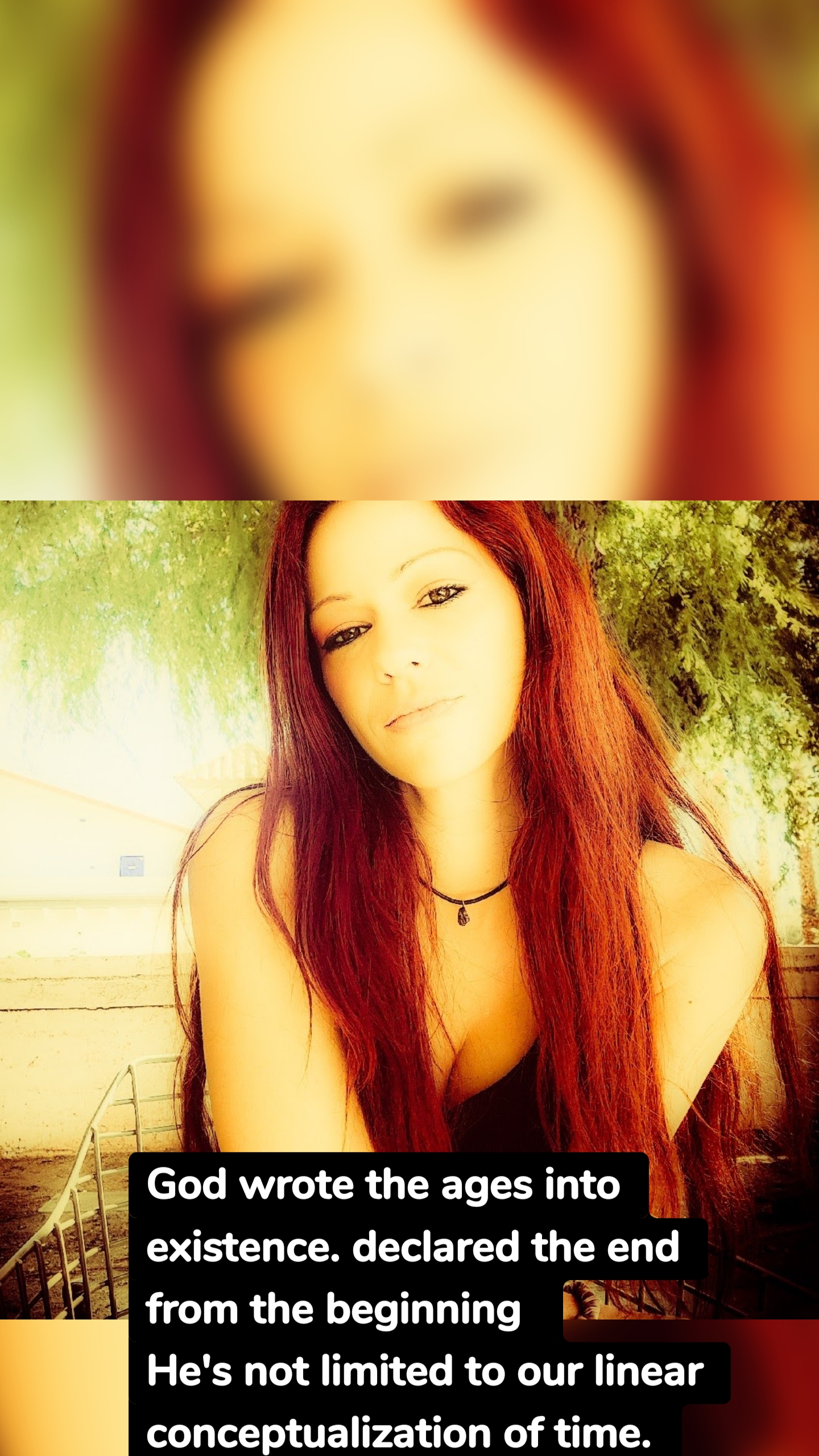 God wrote the ages into existence. declared the end from the beginning 
He's not limited to our linear conceptualization of time.
